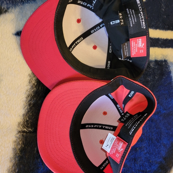 RICKIE FOWLER RED BLACK & WHITE MONOLINE HATS SIZE S/M - Picture 3 of 3